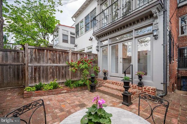 108 3rd St NE, Washington, DC 20002 - view of patio / terrace featuring french doors