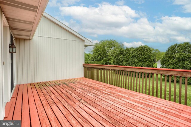 438 N 4th St, Halifax, PA 17032 - wooden terrace featuring a lawn