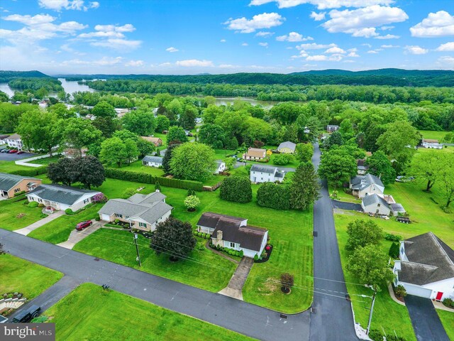 438 N 4th St, Halifax, PA 17032 - aerial perspective of suburban area featuring a large body of water and a forest