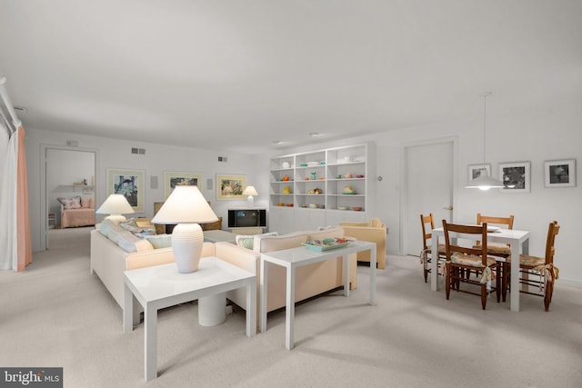 17810 Pond Rd, Ashton, MD 20861 - living room featuring light carpet