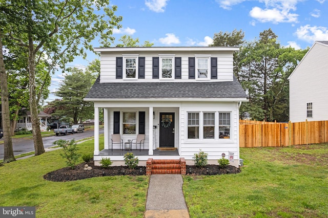 401 Woodland Ave, Glendora, NJ 08029 - view of front facade with a porch and a shingled roof