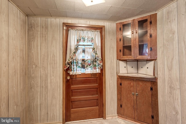6109 Oakland Mills Rd, Sykesville, MD 21784 - doorway with wooden walls