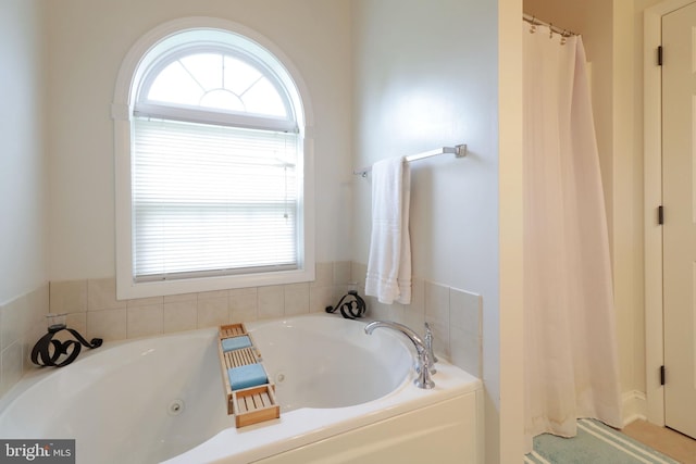 2408 Setter Run Ln, State College, PA 16801 - full bathroom with a jetted tub and healthy amount of natural light