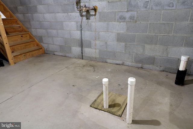 2408 Setter Run Ln, State College, PA 16801 - below grade area featuring concrete block wall