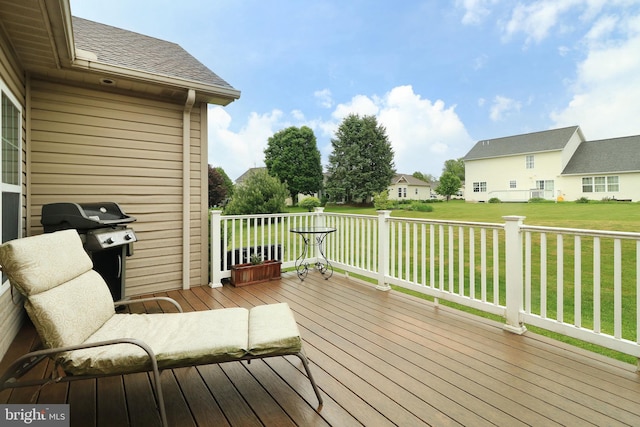 2408 Setter Run Ln, State College, PA 16801 - deck featuring a lawn, a residential view, and grilling area