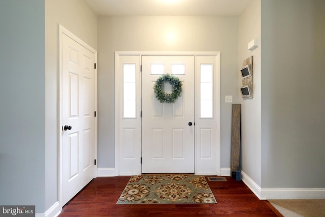 2408 Setter Run Ln, State College, PA 16801 - foyer entrance featuring dark wood-style floors and baseboards