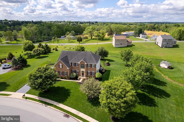 aerial view of property and surrounding area