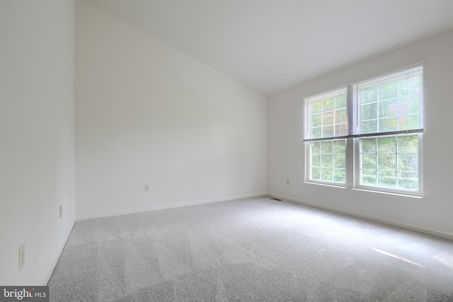 4001 Cedar Mills Rd, Randallstown, MD 21133 - spare room with carpet, baseboards, and vaulted ceiling