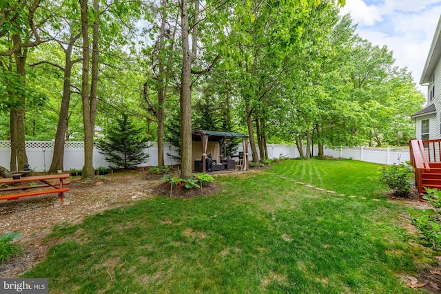 view of yard
