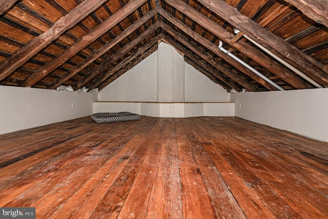 view of attic