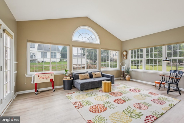 12649 Victory Lakes Loop, Bristow, VA 20136 - sunroom / solarium with wood finished floors and high vaulted ceiling