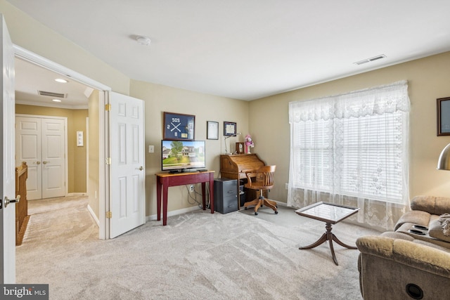 12649 Victory Lakes Loop, Bristow, VA 20136 - sitting room featuring carpet floors and an office area
