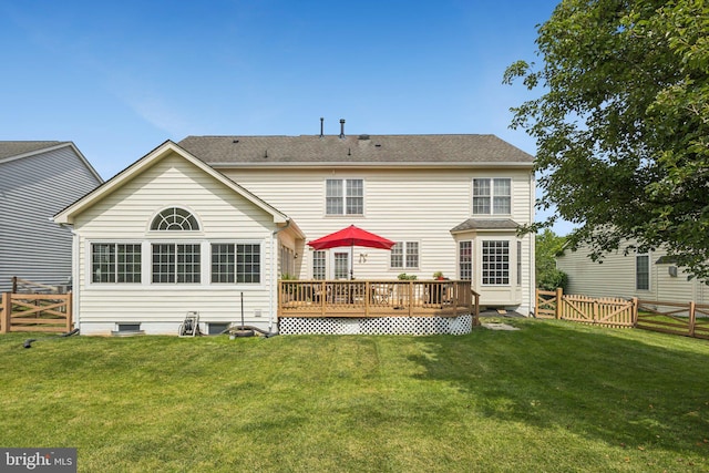 12649 Victory Lakes Loop, Bristow, VA 20136 - back of house with a deck and a fenced backyard