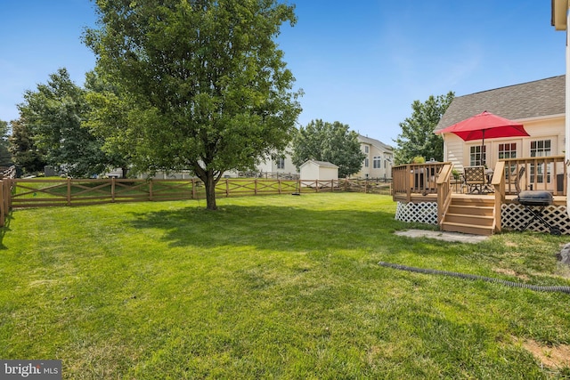 12649 Victory Lakes Loop, Bristow, VA 20136 - fenced backyard featuring a deck