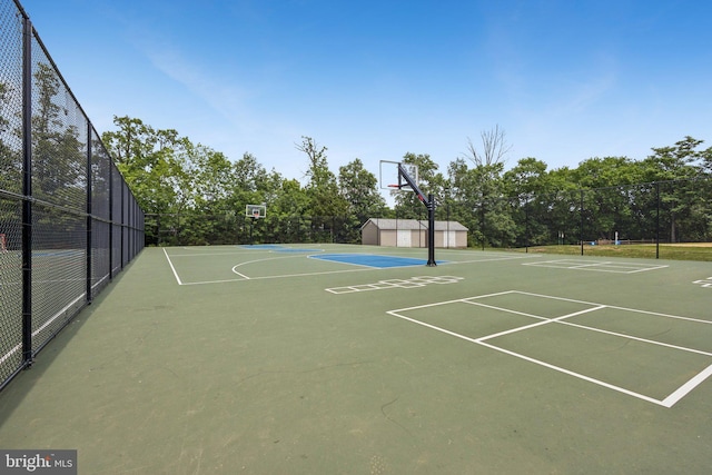 12649 Victory Lakes Loop, Bristow, VA 20136 - view of sport court with community basketball court and a shed