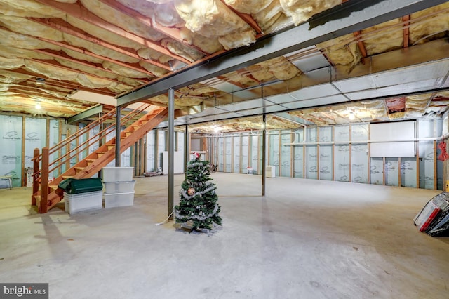 137 S Ronks Rd, Ronks, PA 17572 - unfinished below grade area featuring stairway