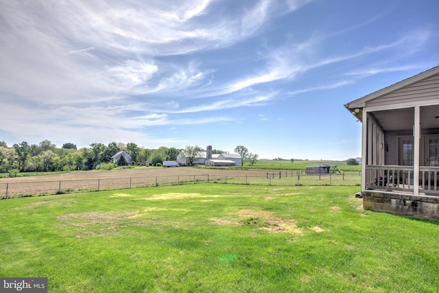 137 S Ronks Rd, Ronks, PA 17572 - view of yard featuring a rural view and a sunroom
