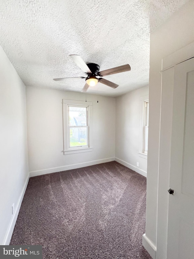 502 S Wayne St, Lewistown, PA 17044 - carpeted spare room featuring a ceiling fan, a textured ceiling, and baseboards