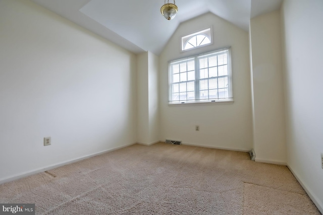 8803 Duveen Dr, Glenside, PA 19038 - carpeted spare room with vaulted ceiling and baseboards