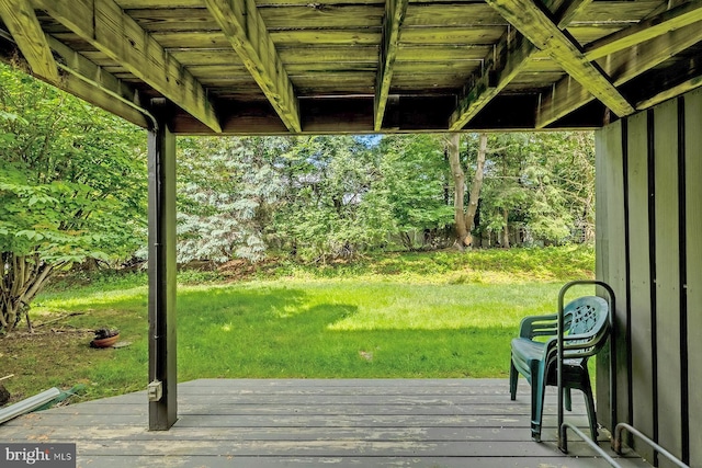 8803 Duveen Dr, Glenside, PA 19038 - wooden terrace with a lawn