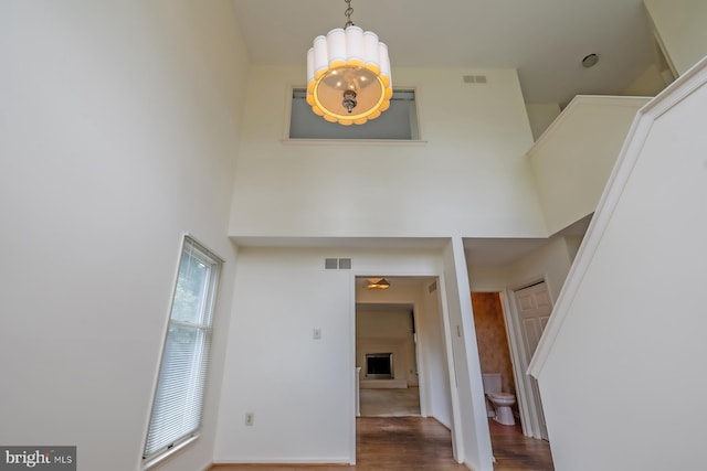 8803 Duveen Dr, Glenside, PA 19038 - entrance foyer with wood finished floors and a high ceiling
