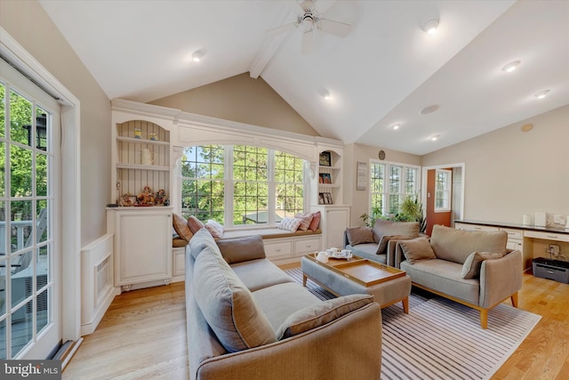 102 Windsong Dr, Doylestown, PA 18901 - living room featuring light wood-type flooring and a ceiling fan