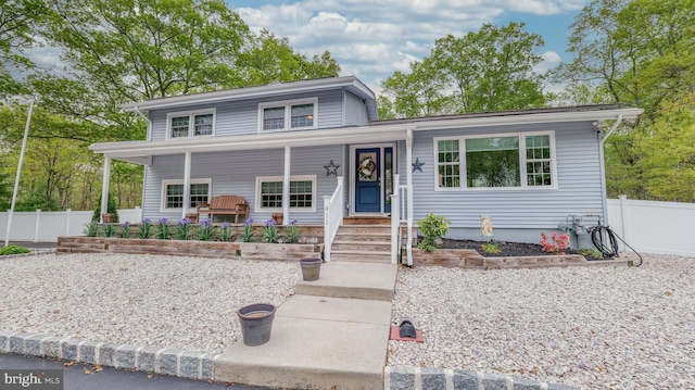 411 Spencer, Galloway, NJ 08205 - view of front of property with fence and covered porch