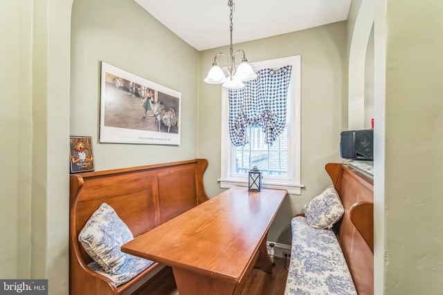 6427 Woodcrest Ave, Philadelphia, PA 19151 - office with a chandelier and wood finished floors