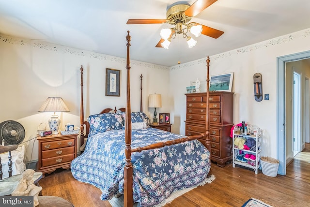 6427 Woodcrest Ave, Philadelphia, PA 19151 - bedroom with wood finished floors and ceiling fan