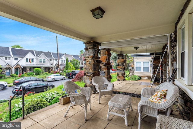 6427 Woodcrest Ave, Philadelphia, PA 19151 - view of patio featuring a residential view