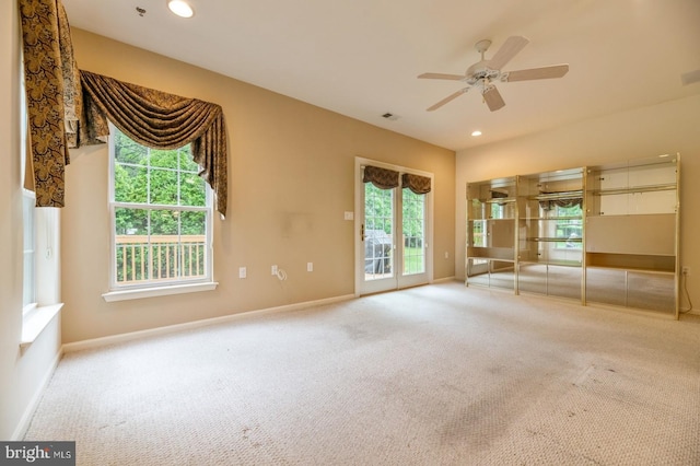 1 Grande Blvd, West Windsor, NJ 08550 - unfurnished room with carpet floors, a ceiling fan, baseboards, and recessed lighting