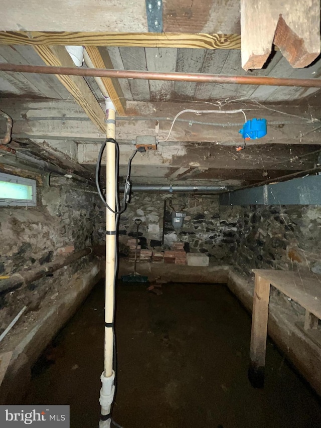 view of basement