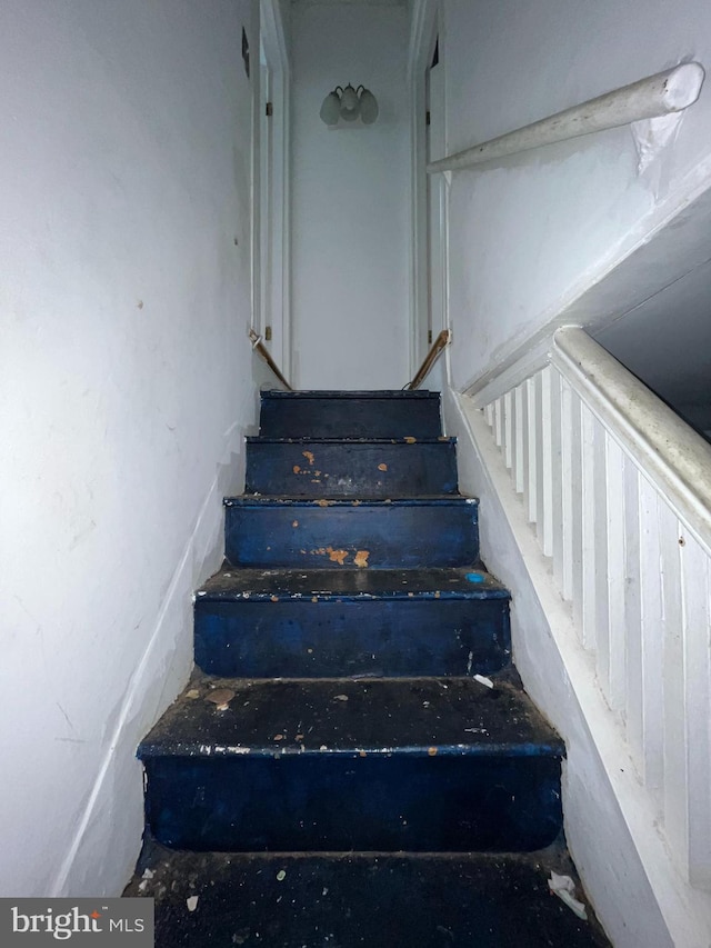 view of stairway