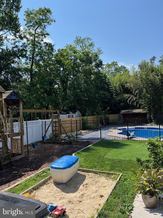599 Claster Blvd, Dauphin, PA 17018 - view of yard with a playground
