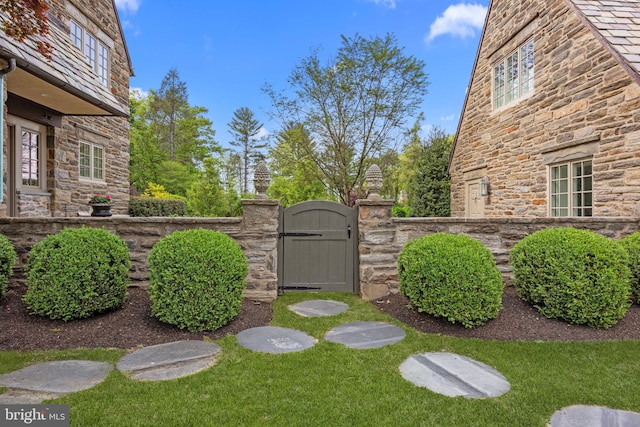1182 Wrack Rd, Meadowbrook, PA 19046 - view of green lawn with a gate