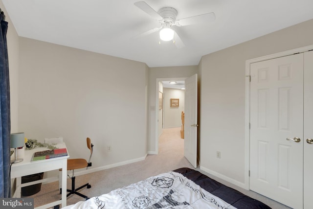 911 Echo Bay Ct, Gambrills, MD 21054 - bedroom featuring carpet flooring, baseboards, and ceiling fan