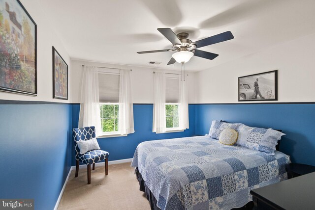 20355 Snowpoint Pl, Ashburn, VA 20147 - carpeted bedroom featuring baseboards and ceiling fan
