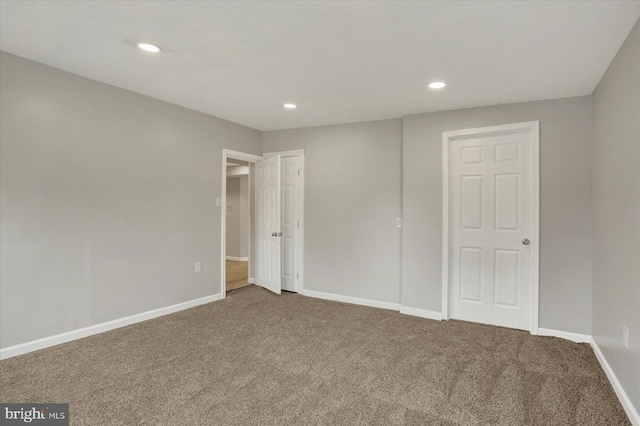 134 S Market St, New Cumberland, PA 17070 - unfurnished bedroom featuring carpet flooring, recessed lighting, and baseboards