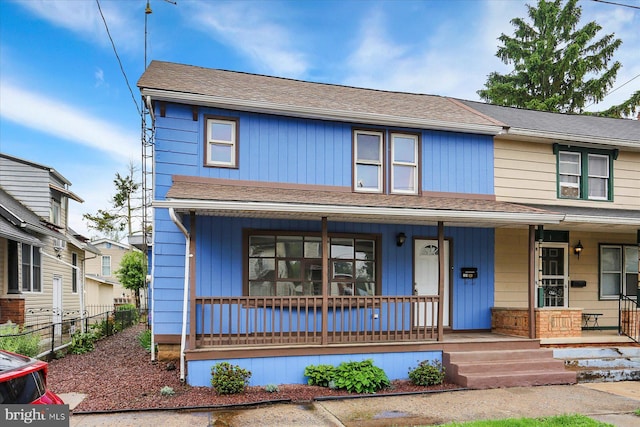 134 S Market St, New Cumberland, PA 17070 - view of front of house featuring covered porch and roof with shingles