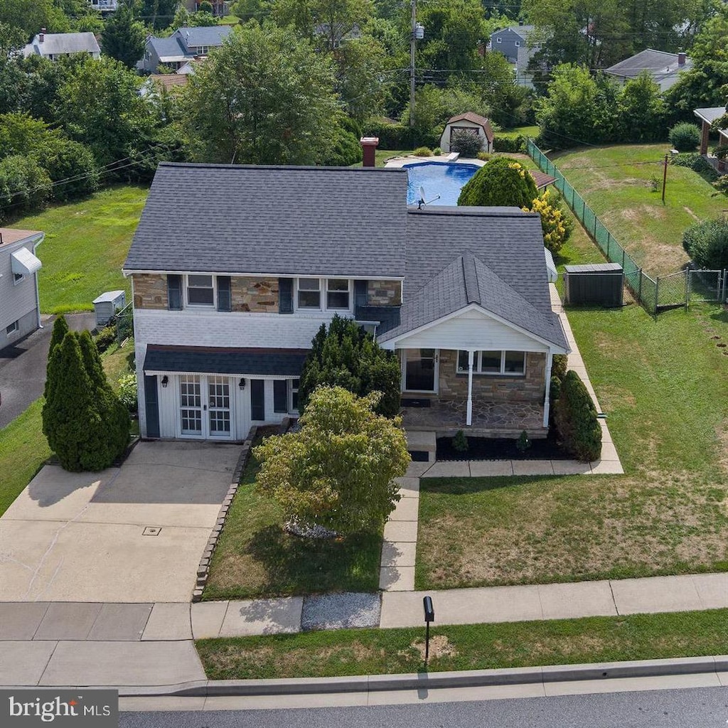 9217 Orbitan Rd, Parkville, MD 21234 - aerial view of property and surrounding area