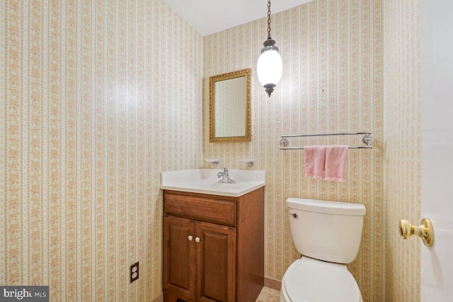 10620 Seneca Ridge Dr, Gaithersburg, MD 20886 - half bathroom featuring toilet and vanity