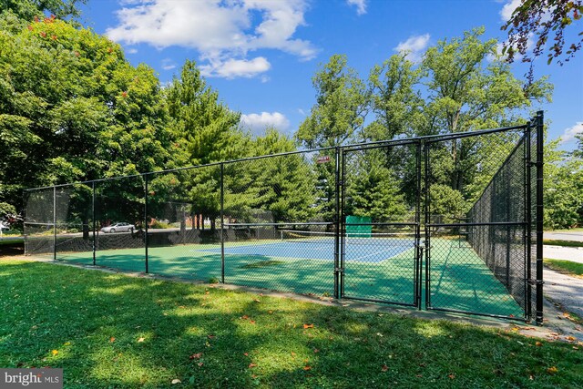 203 Spring Ave, Takoma Park, MD 20912 - view of tennis court featuring a gate