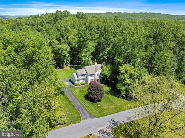 21 Bright Summer Way, Glenmoore, PA 19343 - aerial view of property and surrounding area with a heavily wooded area