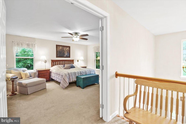 21 Bright Summer Way, Glenmoore, PA 19343 - bedroom featuring multiple windows, carpet floors, and a ceiling fan