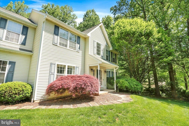 21 Bright Summer Way, Glenmoore, PA 19343 - view of home's exterior featuring a yard and covered porch