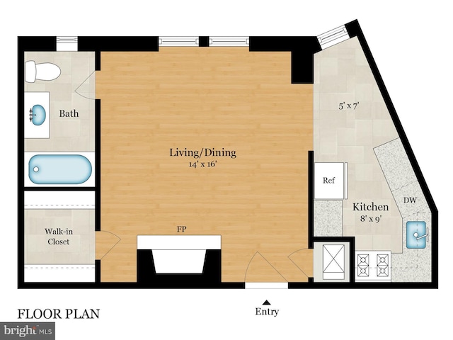 2129 Florida Ave NW Unit 507, Washington, DC 20008 - property floor plan