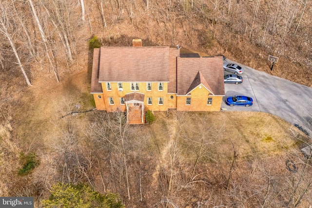 view from above of property