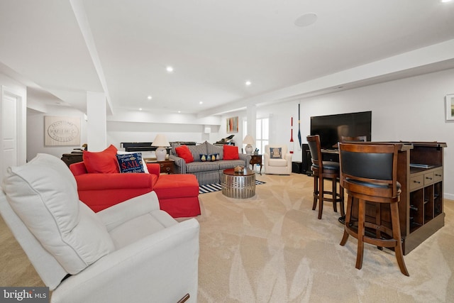 355 Dillon Cir, Middletown, DE 19709 - living area with light carpet and recessed lighting