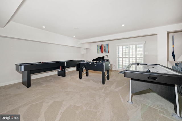 355 Dillon Cir, Middletown, DE 19709 - game room with carpet flooring, baseboards, and recessed lighting