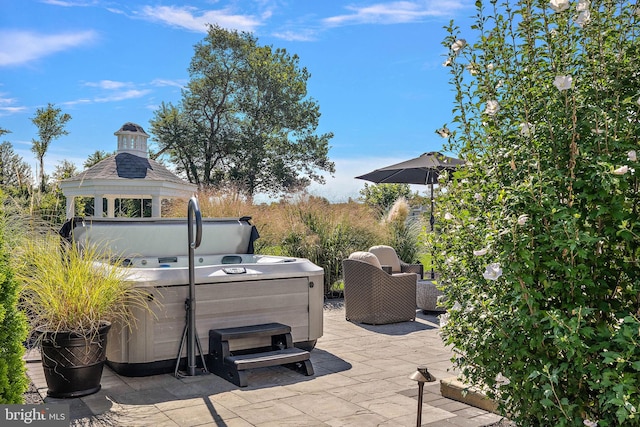 355 Dillon Cir, Middletown, DE 19709 - view of patio / terrace featuring a hot tub